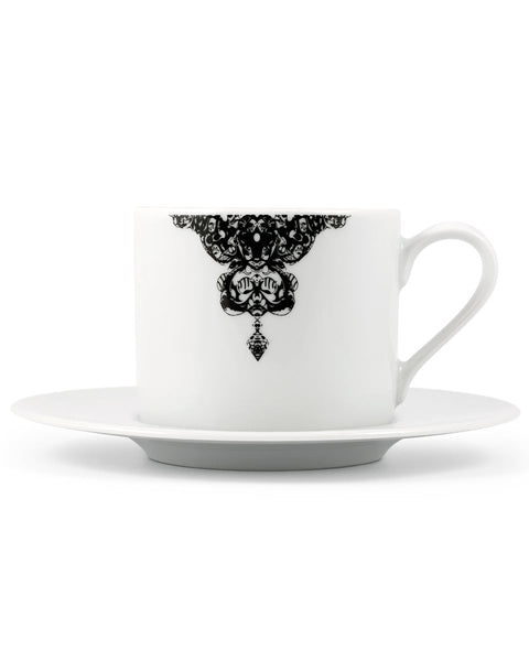 Κούπα Cappuccino με Πιατάκι Rotate Half Lace σε 2 Αποχρώσεις