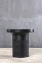 Κυλινδρικό Τραπεζάκι από Fiberglass & Τσιμεντοκονία Charcoal 50x50cm