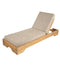 Ξύλινη Ξαπλώστρα με Μαξιλάρι Chizu 70x200x22cm