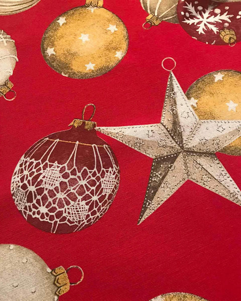 Ύφασμα Χριστουγεννιάτικο Σχέδιο  Λονέτα Christmas Trinkets Φ280cm