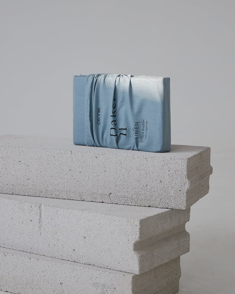 Ζεύγος Βαμβακερές Oxford Μαξιλαροθήκες Daker II 50x70+5cm-Πετρόλ