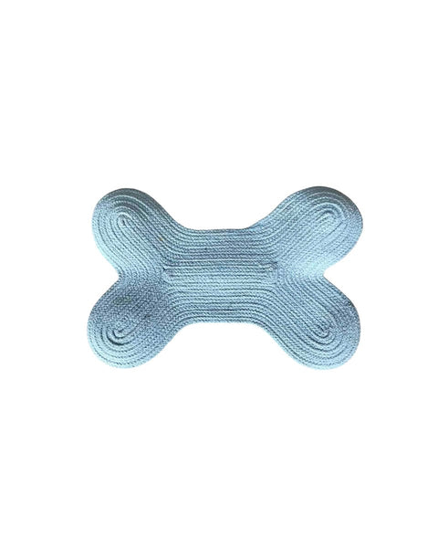 Βαμβακερό Χαλί Dog Station σε Σχήμα Κόκκαλο Doggy 40x60cm 8 Αποχρώσεις-Άκουα