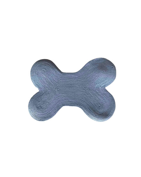 Βαμβακερό Χαλί Dog Station σε Σχήμα Κόκκαλο Doggy 40x60cm 8 Αποχρώσεις-Γαλάζιο