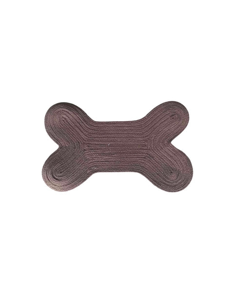 Βαμβακερό Χαλί Dog Station σε Σχήμα Κόκκαλο Doggy 40x60cm 8 Αποχρώσεις-Καφέ