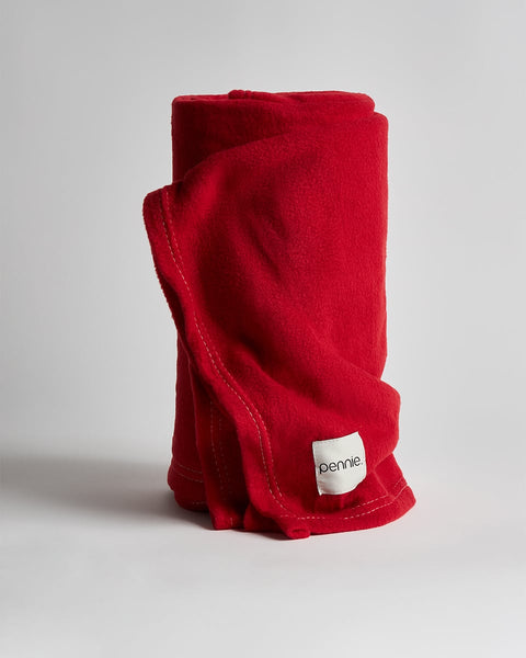 Κουβέρτα Polar Fleece Eazy-Κόκκινο-Υπέρδιπλη