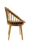 Πολυθρόνα Από Ξύλο Teak με Μαξιλάρι Ela 60x60x80cm