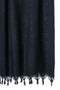 Μαύρο Φουλάρι Scarf Sarong Από Bamboo με Κρόσσια Elegant 100x190cm