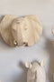 Διακοσμητικό Ξύλινο Άγκιστρο Τοίχου Animal Big Elephant 15x20cm σε 7 Αποχρώσεις-Natural