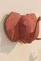 Διακοσμητικό Ξύλινο Άγκιστρο Τοίχου Animal Big Elephant 15x20cm σε 7 Αποχρώσεις-Terracotta