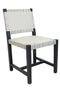 Καρέκλα Από Ξύλο Teak με Πλεκτές Ζώνες Ellis 84x65x72cm