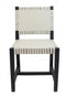 Καρέκλα Από Ξύλο Teak με Πλεκτές Ζώνες Ellis 84x65x72cm