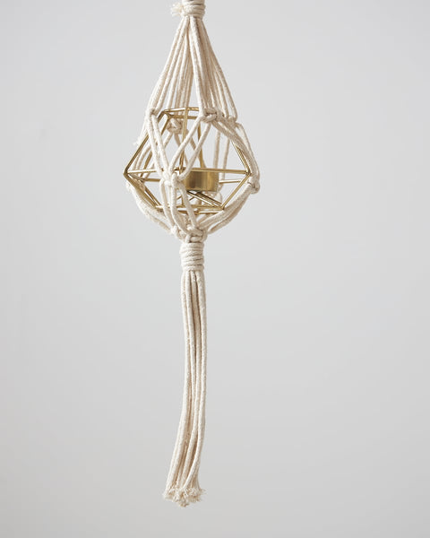 Boho Βαμβακερό Χειροποίητο Macrame Για Γλάστρα Elm 99cm