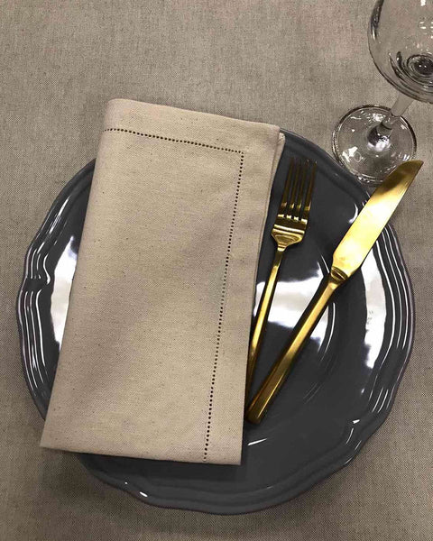 Εκρού Πετσέτα Φαγητού Catering Αζούρ Γαλλική Γωνία Elsa Panama 50x50cm