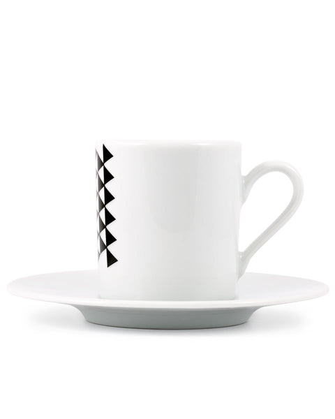 Κούπα Espresso με Πιατάκι Rotate Pyramid