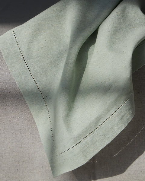 Μονόχρωμη Cottonlinen Πετσέτα Φαγητού με Αζούρ Faro 53x53-Φιστικί