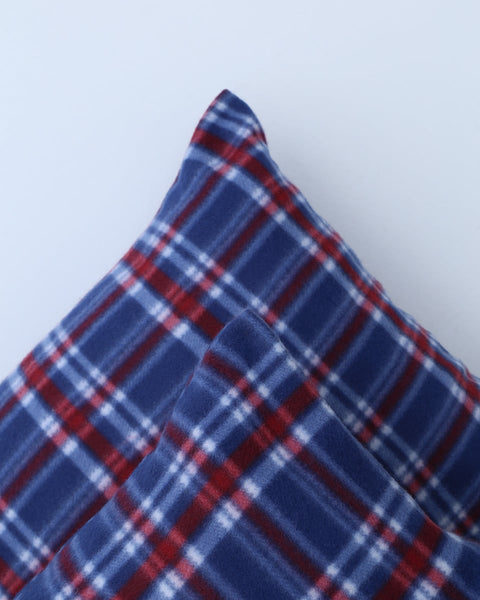 Βρεφική Fleece Καρώ Μαξιλαροθήκη Firenze 30x45cm