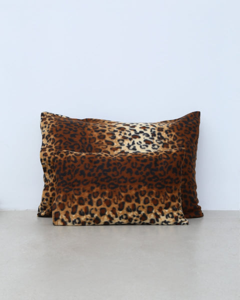 Βρεφική Fleece Λεοπάρ Μαξιλαροθήκη Firenze 30x45cm