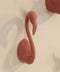 Διακοσμητικό Ξύλινο Άγκιστρο Τοίχου Animal Big Flamingo Υ30cm σε 7 Αποχρώσεις-Terracotta