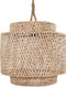 Rattan Φωτιστικό Κέλυφος Οροφής Danish 50x50x45cm