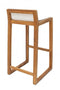 Ψηλό Σκαμπώ Teak με Μαξιλάρι Gravity 46x44x87cm