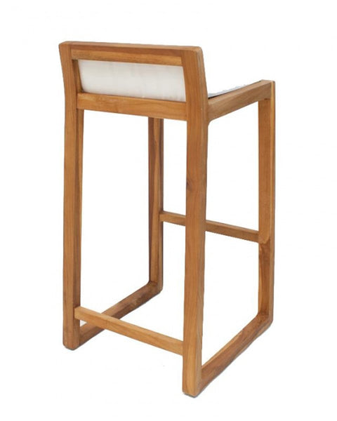 Ψηλό Σκαμπώ Teak με Μαξιλάρι Gravity 46x44x87cm