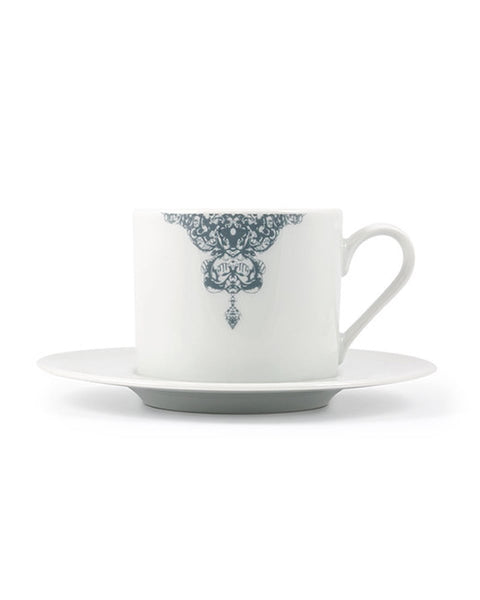 Κούπα Cappuccino με Πιατάκι Rotate Half Lace σε 2 Αποχρώσεις