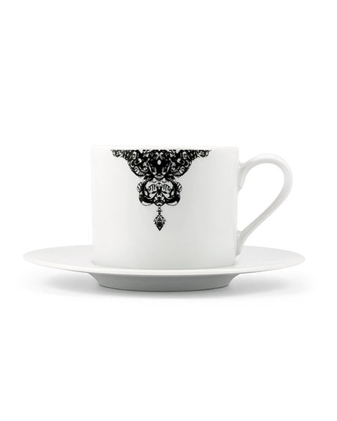 Κούπα Cappuccino με Πιατάκι Rotate Half Lace σε 2 Αποχρώσεις