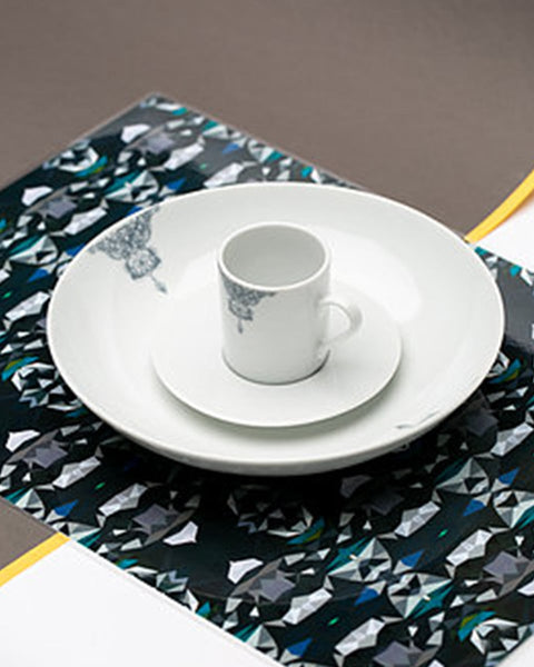 Κούπα Espresso με Πιατάκι Rotate Half Lace σε 2 Αποχρώσεις