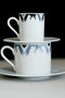 Κούπα Cappuccino με Πιατάκι Rotate Ikat σε 2 Αποχρώσεις