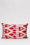 Διακοσμητική Μαξιλαροθήκη Αργαλειού Boho Ikat-Κόκκινο