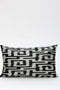 Διακοσμητική Μαξιλαροθήκη Αργαλειού Boho Ikat-Μαύρο