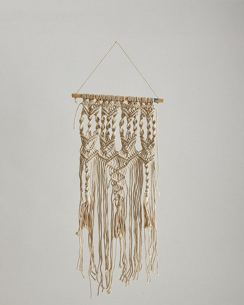 Boho Διακοσμητικό Τοίχου Macrame 3 Πλεξούδες Juanita 33x73cm
