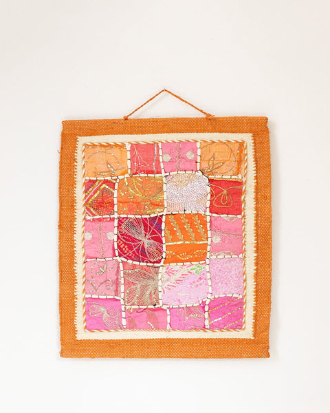 Indie Κάδρο Maya Patchwork-Καφέ