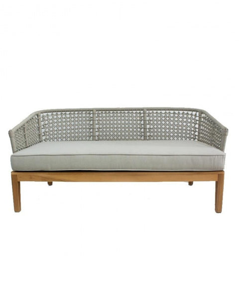 Καναπές με Μαξιλάρια από Ξύλο Teak & Κορδόνι Riviera Sofa