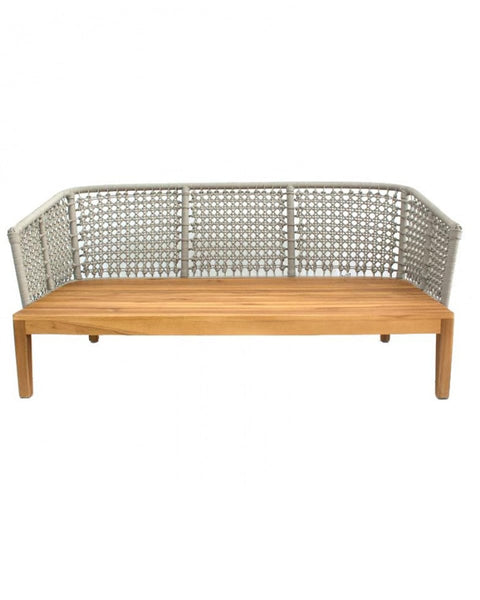 Καναπές με Μαξιλάρια από Ξύλο Teak & Κορδόνι Riviera Sofa