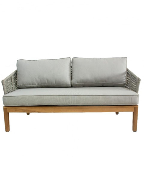 Καναπές με Μαξιλάρια από Ξύλο Teak & Κορδόνι Riviera Sofa
