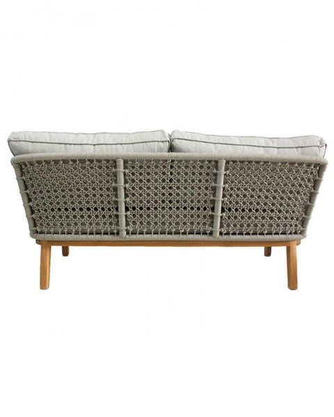 Καναπές με Μαξιλάρια από Ξύλο Teak & Κορδόνι Riviera Sofa