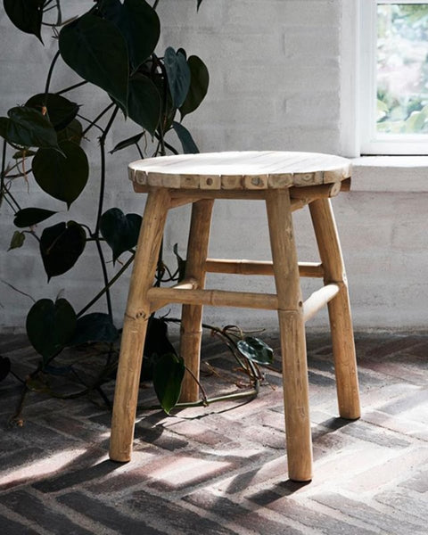 Σκαμπώ Τραπεζάκι από Bamboo Kaori 35x45cm