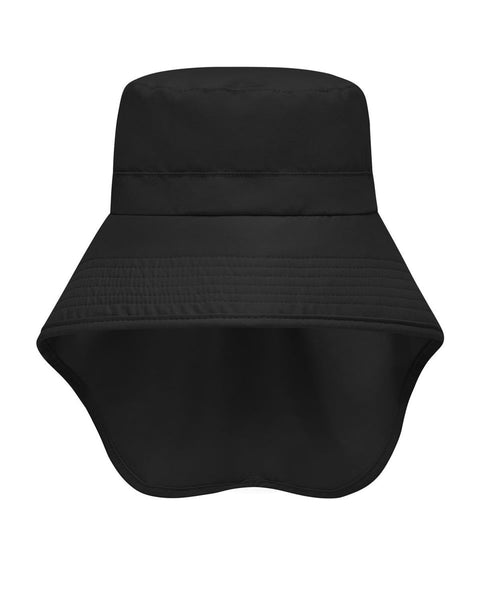 Unisex Μαύρο Καπέλο με Προστατευτικό Λαιμού Basic Line