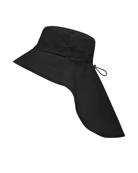 Unisex Μαύρο Καπέλο με Προστατευτικό Λαιμού Basic Line