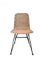 Πλεκτή Χειροποίητη Καρέκλα από Φυσικό Rattan Nina 44x55x47.5cm