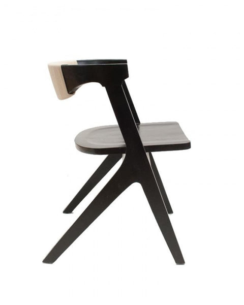 Μαύρη Καρέκλα από Teak Timon 59x53x76cm