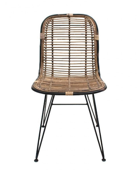 Καρέκλα απο Φυσικό Rattan Looks 48.5x62x93cm