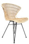 Πολυθρόνα από Φυσικό Rattan Kessie 57x56x84cm