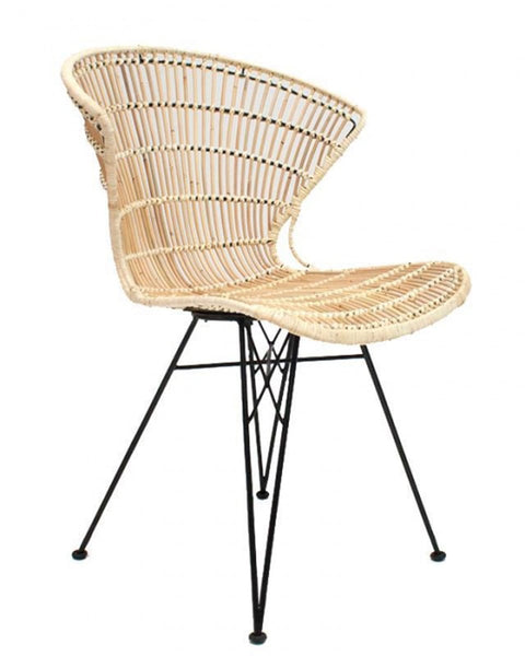 Πολυθρόνα από Φυσικό Rattan Kessie 57x56x84cm