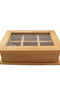 Teak Κουτί Τσαγιού με 6 Θήκες Salon De Te 23x16x8cm