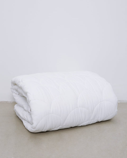 Μονόχρωμο Κουβερλί Microfiber Sandy-Άσπρο-Super Υπέρδιπλη