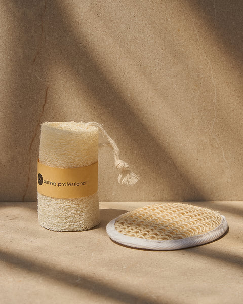 Φυσική Κυλινδρική Loofah με Κορδόνι Pennie Professional