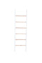 Διακοσμητική Λευκή Σκάλα Rattan Over The Rainbow 45x150cm