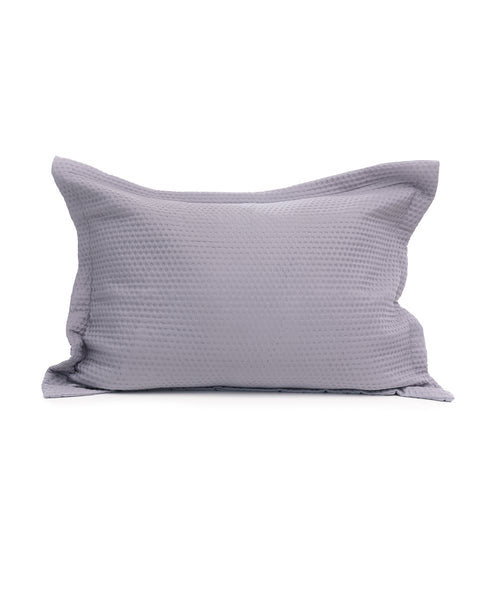 Microsilk Καπιτονέ Μονόχρωμη Oxford Μαξιλαροθήκη Virtuous σε 8 Αποχρώσεις 50x70+5cm-Γκρι